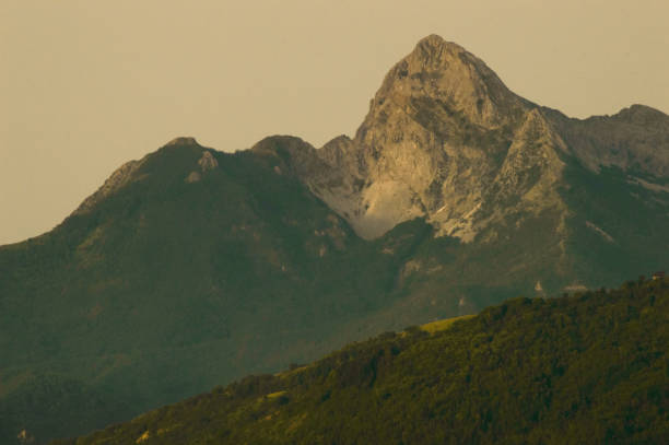 Cima della Pania della Croce al tramonto, Alpi Apuane